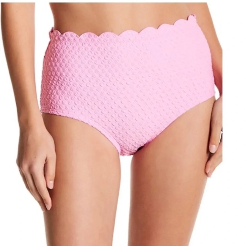Kate Spade New York Women's‎ Core Scalloped High-Waist Bikini Bottom Pink Medium